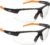 Klein Tools 60171 Safety Glasses, PPE Protective Eyewear with Semi Frame, Scratch Resistant and Anti-Fog, Clear Lens, 2-Pack