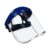 Blue Eagle Full Face Impact Resistant Safety Faceshield (B1BL+FC48) | Clear | Extrusion-Grade Polycarbonate Visor | 1 Set + Replacement Visor