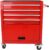 Rolling Tool Chest, 4-Drawer Rolling Tool Box with Interlock System and Wheels for Garage, Warehouse, Workshop, Repair Shop red