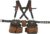 Bucket Boss – AirLift Tool Belt with Suspenders, Tool Belts – Original Series (50100) with 12 pockets, Brown , 52 Inch