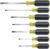 Klein Tools 85076 Screwdriver Set, Made in USA, Slotted and Phillips Screwdrivers with Non-Slip Cushion-Grip Handles and Tip-Ident, 7-Piece