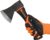 Chopping Axe,10”Camping Outdoor Hatchet for Wood Splitting and Kindling, Forged Carbon Steel Heat Treated Hand Maul Tool, PP+TPR Handle Shock Reduction Handle with Anti-Slip Grip