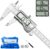 Digital Caliper Measuring Tool, Stainless Steel Vernier Caliper Digital Micrometer with Large LCD Screen, Easy Switch from Inch Metric Fraction, 6 Inch Caliper Tool for DIY/Household