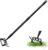 Garden Hoe- 62 Inch Long Stirrup Hoe Garden Tools Cultivator for Weeding, Heavy Duty Garden Hoe for Gardening Weeding with Adjustable Handle Scuffle Garden Hula Hoe with Rake,Loop Stirrup Hoe Weeder