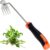 Weed Puller Tool, Uprooting Weeding Tools Gardening with 4 Teeth, Ergonomic Rubber Handle Manual Weeder Multifunctional Hand Weed Puller Tool for Yard, Farm, Garden Weeding and Planting