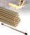 25 Rods Brazing Rods, Brass Solder, Brass Welding Rod for Oxyacetylene Gas Welding Brazing Copper Copper Alloy and Steel, Brass Rods for Crafts DIY 1/16″ X 9.84″