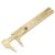 Brass Pocket Vernier Caliper Ruler, Sliding Gauge Mini Vernier Caliper Double Scales MM/Inch Measuring Tool (100mm)