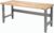 Global Industrial Adjustable Height Maple Butcher Block Square Edge Work Bench, 60″ W X 30″ D, 1 3/4″ Top