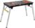 TLGREEN Multifunctional Folding Work Table, 7 in 1 Work Benches for Garage, as Portable Workbench, Sawhorse, Scaffold, Platform, Car Creeper, Dolly and Hand Truck, with 4 Wheels