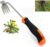 Weed Puller Tool, 2024 New Durable Garden Weed Pulling Tool, Portable Garden Weeder Tool for Vegetable Gardening Backyard Farm Planting & Weeding (Rubber Handle) (Rubber Handle, primary colour)