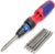 WORKPRO 12-in-1 Ratcheting Multi-Bit Screwdriver Set, Quick-load Mechanism Screwdriver with Double End Bits in Handle