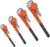 Y&Y Decor 4pcs Pipe Wrench Set, Heat Treated Plumbing Wrench w/Soft Grip, Adjustable Jaws, 8″ 10″ 14″ 18″ Heavy Duty Hand