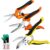 3 Pack Garden Pruning Shears Stainless Steel Blades Handheld Pruners Set with Gardening Gloves