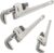 QNCZ Pipe Wrench Set, Professional Aluminum Pipe Wrench 10,14,18 Inch Heavy Duty Plumbers Wrench for Plumbers, Pipe, Home, Auto Repair