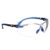 3M Safety Glasses Solus 1000 Series ANSI Z87 Scotchgard Anti-Fog Clear Lens Low Profile Blue/Black Frame