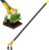 Hoe Garden Tool,Scuffle Garden Hoe for Weeding 30-60 Inch,Long Handle Heavy Duty Adjustable Hula Hoe,Gardening Stainless Steel Loop Stirrup Action Hoe