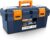 Anyyion 16.5-inch Tool Box with Removable Tray, Small Parts Box On The Lid is Removable, Tray Can be Removed and Combined at Will (Blue)