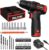 PULITUO Cordless Drill/Driver Kit, Power drill Set with 35N.m Torque, 20+1 Clutch, 3/8″ Keyless Chuck, 2-Variable Speed-12V Electric Drill Driver for Wood Bricks Walls Metal