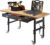 60″ Adjustable Work Bench with Drawer Storage, Power Outlet, and Wheels – Heavy Duty Work Table for Home, Garage, and Office – Sturdy Steel Frame with Solid Bamboo Table Top – 2700 lbs Capacity