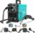 145A MIG Welder, 110V/220V Dual Voltage Gas/Gasless Flux Core MIG Welder/Lift TIG/Stick 3 in 1 Synergic MIG145 9GEN Welding Machine, Flux/Solid Welder Digital Screen Display