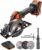 4-1/2 inch Cordless Circular Saw, 20V Mini Circular Saw Cordless 5500 RPM & 2.0Ah battery & Fast Charger, 3 Blades (24 TCT/80 HCS/60 DIAMOND) for Wood, Soft Metal and Tile – MC8 Pro