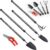 Garden Tools Set 5 Piece with Extended Handle, Heavy Duty Garden Tools Set, Ideal Gardening Tool Kit Gifts for Parents and Kids Including Trowels, Hand rake, Weeder, Pruning Shears