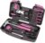 39-Piece All Purpose Household Pink Tool Kit for Girls, Ladies and Women – Includes All Essential Tools for Home, Garage, Office and College Dormitory Use