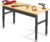 60″ Adjustable Workbench,Heavy Duty Workstation with Rubber Wood Top, 2000 LBS Load Capacity Hardwood Garage Workbench for Garage,Office,Workshop,Home, Easy Assembly