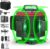 16 Lines Laser Level 4×360° Self Leveling Green Laser Level， 4D Green Cross Line for Construction and Picture Hanging，Laser measurement calibration tool，with 2 Rechargeable Battery and Tool Kit