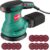 5-Inch Random Orbital Sander, HYCHIKA 13000RPM Electric Orbital Sander with 6 Various Speeds, Palm Sander with 12 Pcs Sandpapers, 1 Pcs Dust Bag, Fit for Woodworking/Sanding