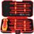 1000V Insulated Electrician Screwdriver Set – 13-Piece Professional Electrical Screwdriver Set Insulation Handle CRV Steel Magnetic Phillips Slotted Pozi Torx Tips VDE & GS Certified