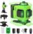 16 Lines Laser Level 360 Self Leveling, 4×360° 4D Green Beam Cross Line Lazer Level with 2 Batteries,360°Horizontal/Vertical Line Laser Remote Control for Tiling Floor Construction and Picture Hanging