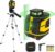 360° Laser-Level-with-Tripod Self-Leveling, Green Cross Line Laser with Horizontal Vertical Beam, Laser Tool for Picture Hanging Construction Floor Tile Wall, Carrying Pouch Battery Included