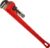 RIDGID 31030 Heavy-Duty Straight Pipe Wrench, 24″ Sturdy Plumbing Wrench with Self Cleaning Threads and Hook Jaws, Red, Small