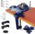 2-in-1 Dual-Purpose Combined Bench Vise or Table Vise, With end-point locking device, Portable Universal Rotate 360° Work Clamp-On Vise, 2.5″ Blue