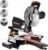 10in Sliding Miter Saw, Multi-use w/ 3 Blades, 15A Miter Saw, 4500/3200RPM, Ambidextrous Use, 0-45° Bevel Laser Cut, Max Cut 3.5×13.4in, 9 Positive Stops, for Cutting Wood, PVC or Soft Metal