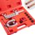 Brake Line Double & Single Flaring Tool Kit with Tubing Cutter, Brake Line Repair Kit for Copper, Aluminum, Brake Line and Brass Tubing, Flare Tool kit Includes 5 Adapters, 45 Degrees