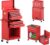 Goplus Rolling Tool Chest, 6-Drawer Tool Box Organizer w/Auto Locking System & Lockable Wheels & Sliding Drawers & Detachable Top, Tool Storage Cabinet for Garage Workshop (Red)