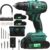 20V Cordless Drill, Brushless Power Drill Set with 2 Batteries and Charger,3/8-Inch Chuck Electric Drill Driver,22 Torque Setting,Drill/Driver Bits and Tool Bag Included