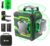 LG-3D Laser Level Self Leveling 3×360°, 3D Green Beam Cross Line Laser for Construction and Picture Hanging, 2 Rechargeable Batteries (20 Hrs), Magnetic Liftable Stand Included, Green