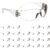 3M Safety Glasses, Virtua, 20 Pair, ANSI Z87, Unisex, Anti-Fog, Scratch Resistant, Clear Lens, Clear Frame, Affordable Eye Protection, Lightweight, Wraparound Coverage