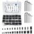 1145PCS 25 Sizes Metric & SAE Set Screw Assortment Kit,12.9 Class Alloy Steel Internal Hex Drive Cup-Point Set Screws Assortment Kit with 10 Hex Wrenches, M3 to M8 and 1/8-40 to 5/16-18