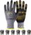 Safety Work Gloves MicroFoam Nitrile Coated-6 Pairs,Endurance Seamless Knit Nylon,Dots on palm,Tacky Dot Grip Gloves