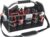 16 Inch Tool Bag, Electrician Tool Bag, Open Top Tool Bags, 26 Pockets Can Hold Many Tools, Steel Handle and Removable Shoulder Strap