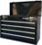 Workington Portable Metal Tool Chest with 4 Drawers, 20″ 4-Drawer Tool Chest Cabinet with Ball Bearing Drawer Slides, Steel Tool Storage Box Organizer 4004 Black