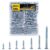 Hongway 230pcs Wood Screws Assortment Kit, Flat Head Wood Screws Set, Zinc Plated Steel, Self Tapping Screws, Drywall Screws Assortment, Assorted Wood Screws, Assorted Screws(7 Sizes)