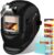 Welding Helmet with Light True Color Auto Darkening Welding Helmets for Men Solar Powered Welding Hood with 2 Arc Sensor Wide Shade 4/9-13 for TIG MIG ARC Cool Welder Mask Careta Para Soldar