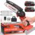 Mini Cordless Chainsaw Kit, Upgraded 6″ One-Hand Handheld Electric Portable Chainsaw, 21V Rechargeable Battery Operated, for Tree Trimming and Branch Wood Cutting by New Huing