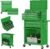 8-Drawer High Capacity Rolling Tool Box, Removable Cabinet Storage Tool Chest with Wheels and Drawers, Detachable Toolbox with Lock for Mechanics Garage Workshop and Tool Room (Green)