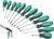 Amazon Basics 12-Piece Magnetic Screwdriver Set, ‎7 x 2 x 14.8 inches, Turquoise